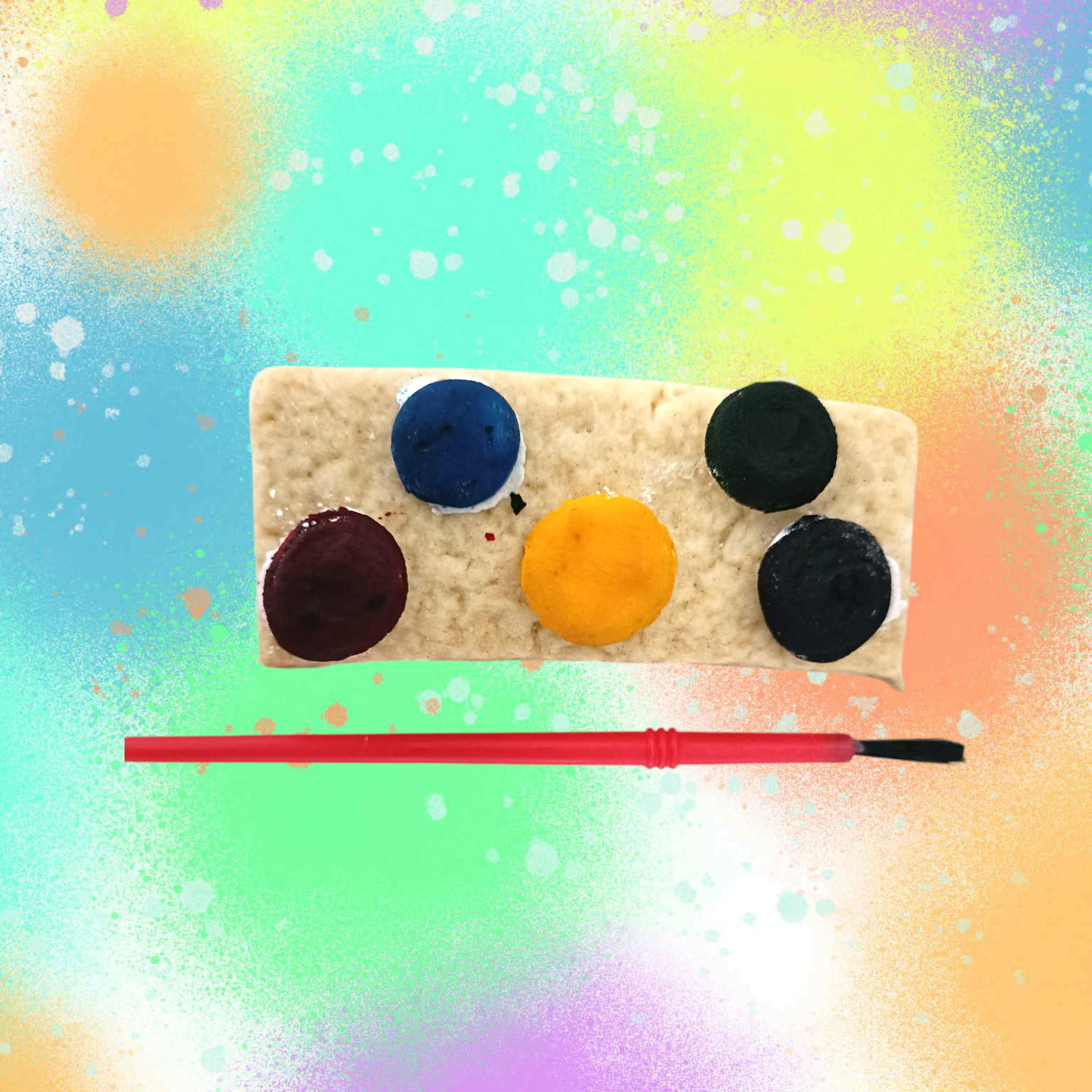 Biscuit à peindre chat