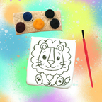 🍪 Biscuit à peindre – Lion – Activité créative et gourmande