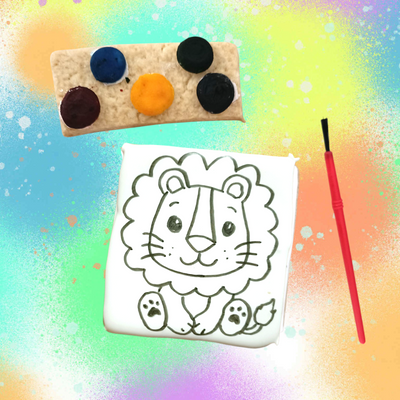 Biscuit à peindre lion