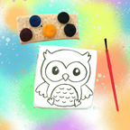 🍪 Biscuit à peindre – Chouette – Activité créative et gourmande