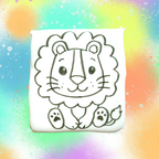 🍪 Biscuit à peindre – Lion – Activité créative et gourmande