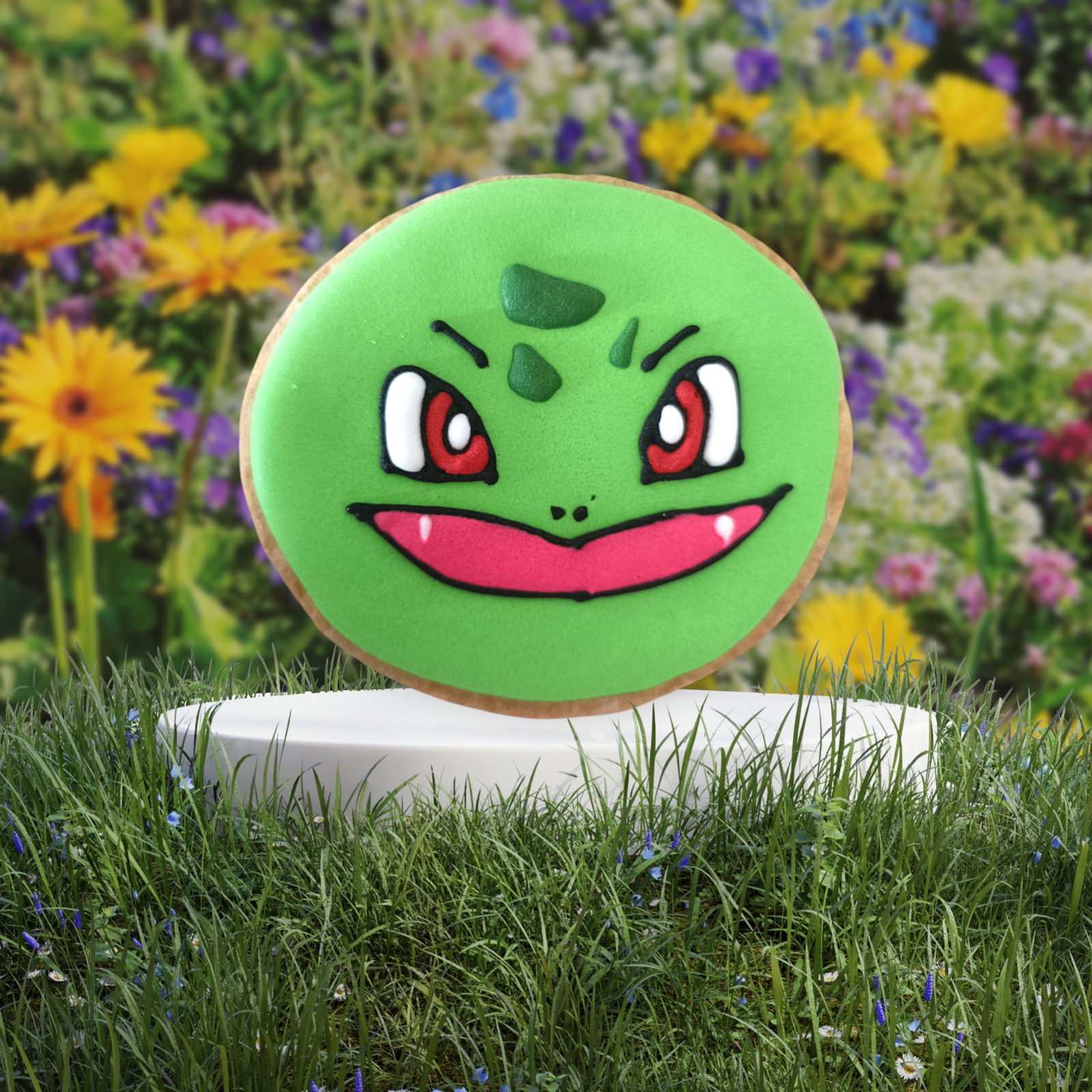 Biscuit rond bulbizarre