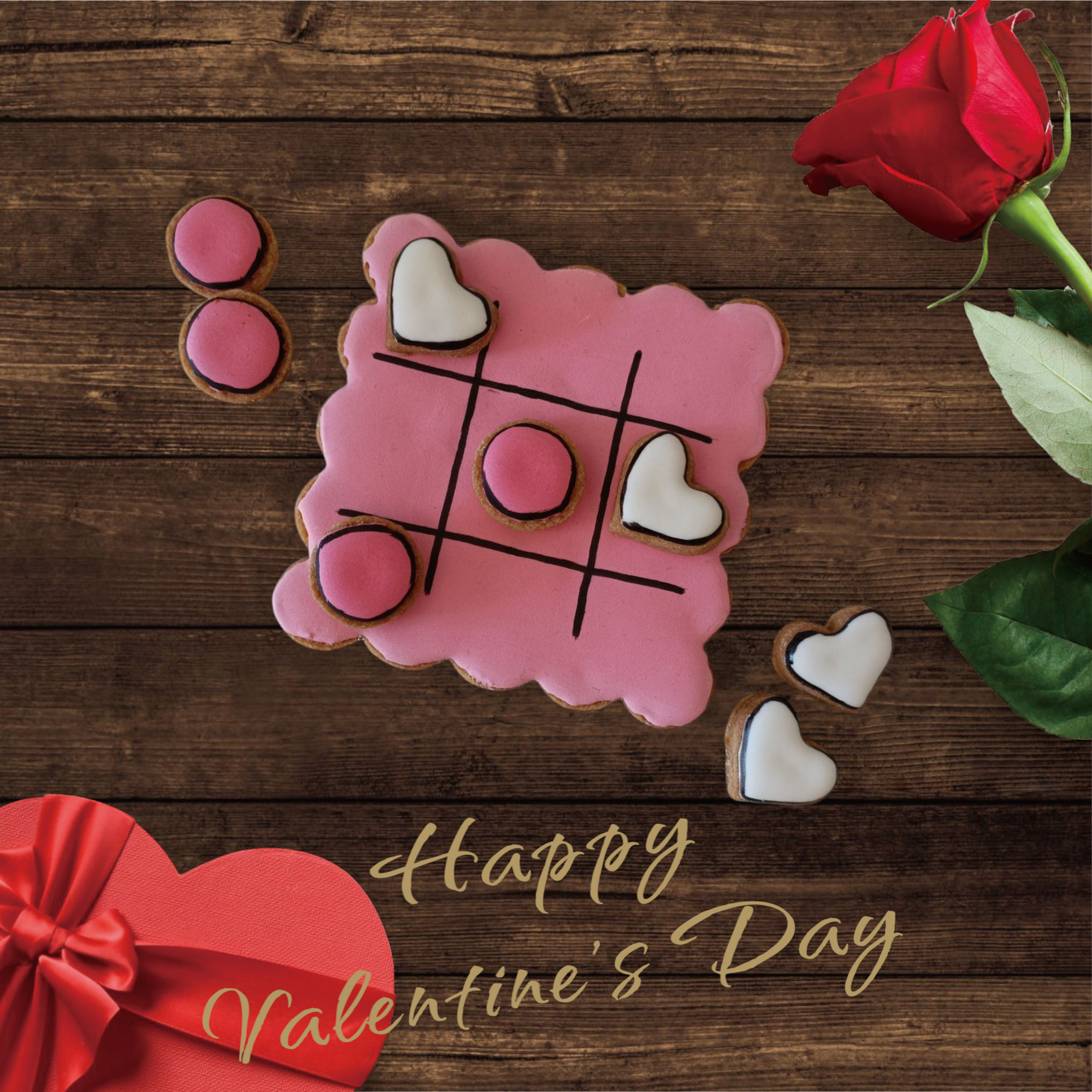 Biscuit jeu de morpion à croquer !