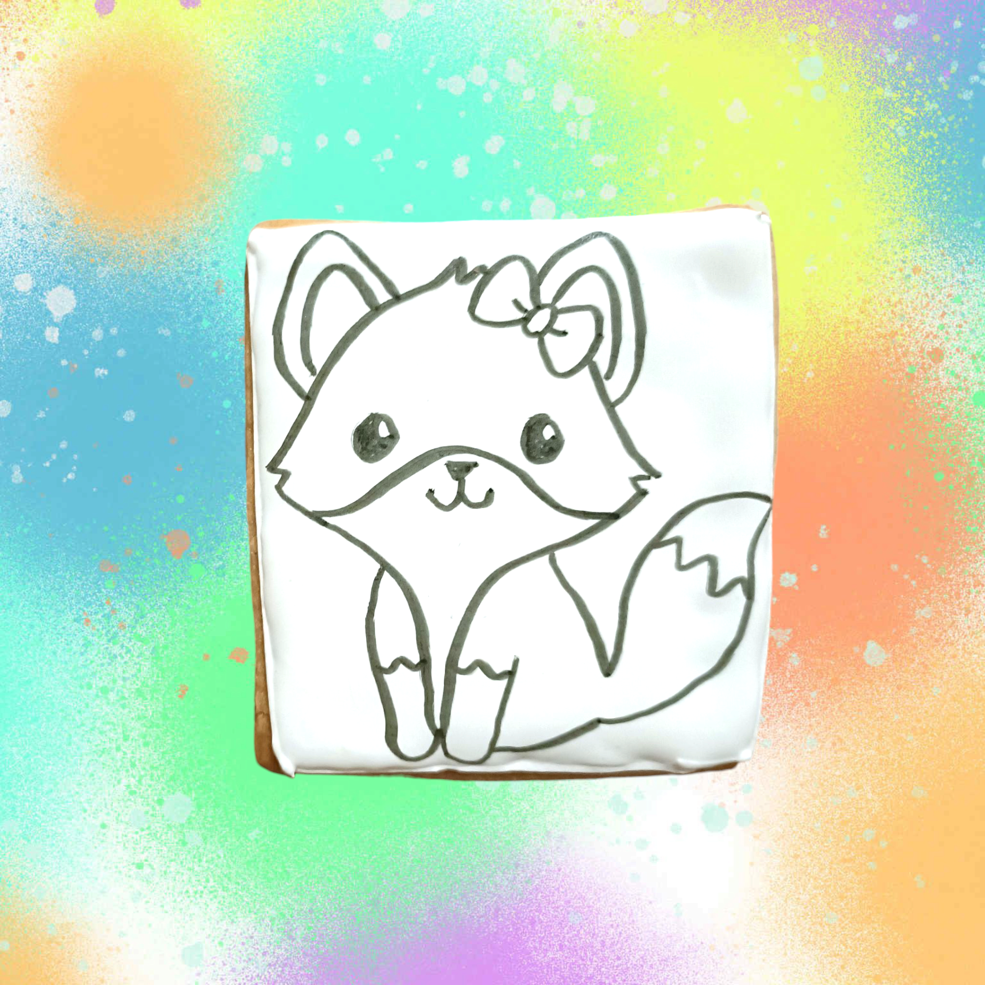 Biscuit à peindre renarde