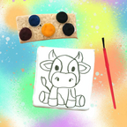 🍪 Biscuit à peindre – Vache – Activité créative et gourmande