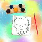 Biscuit à peindre chat