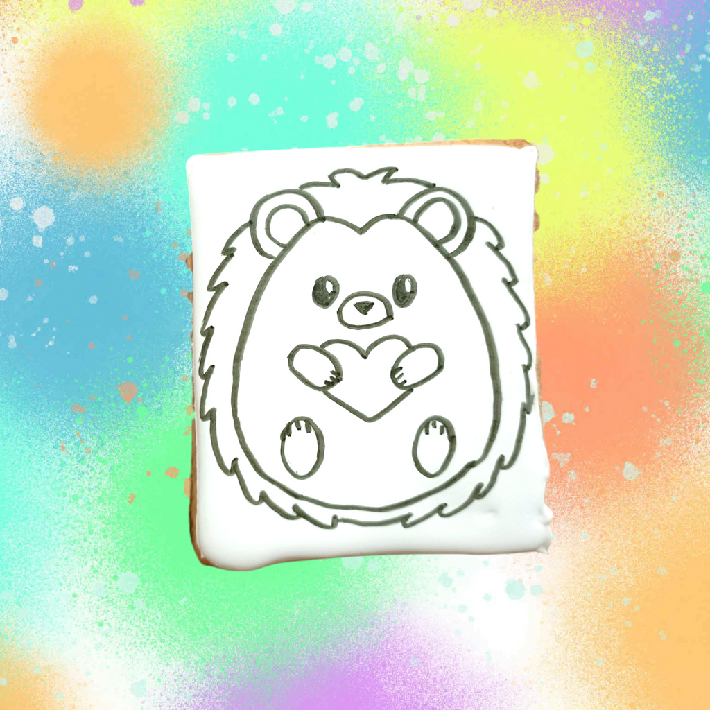 Biscuit à peindre hérisson